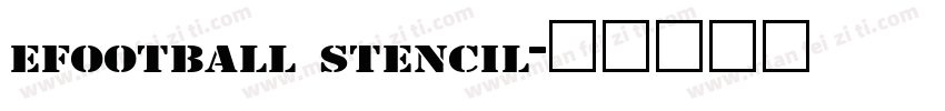 efootball stencil字体转换